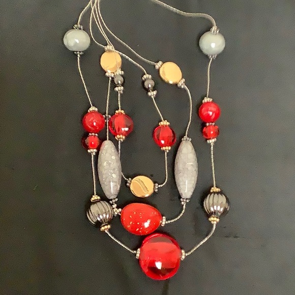 Multi-Strand Beaded Necklace - Picture 5 of 5